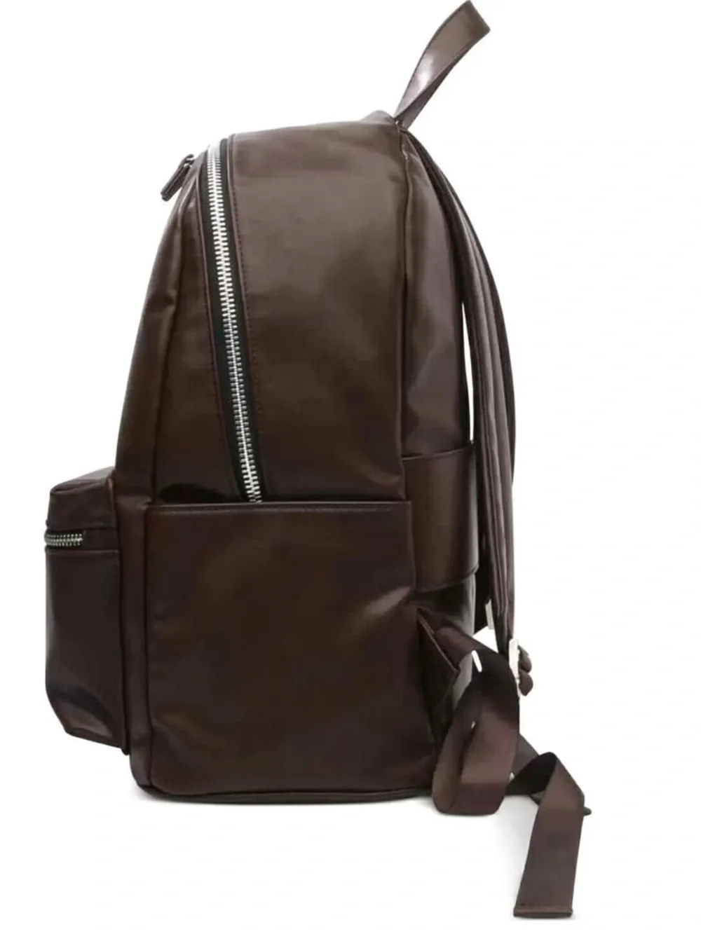 NWT Steve Madden Unisex Leather Dome Backpack and Keychain MSRP $99